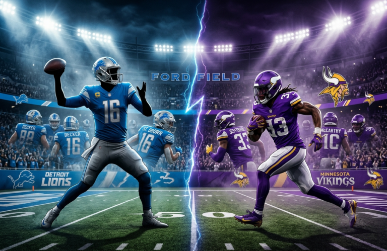 Detroit Lions vs Minnesota Vikings Match Player Stats