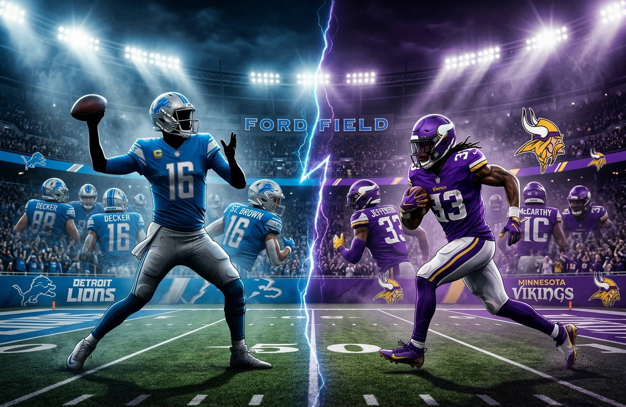 Detroit Lions vs Minnesota Vikings Match Player Stats